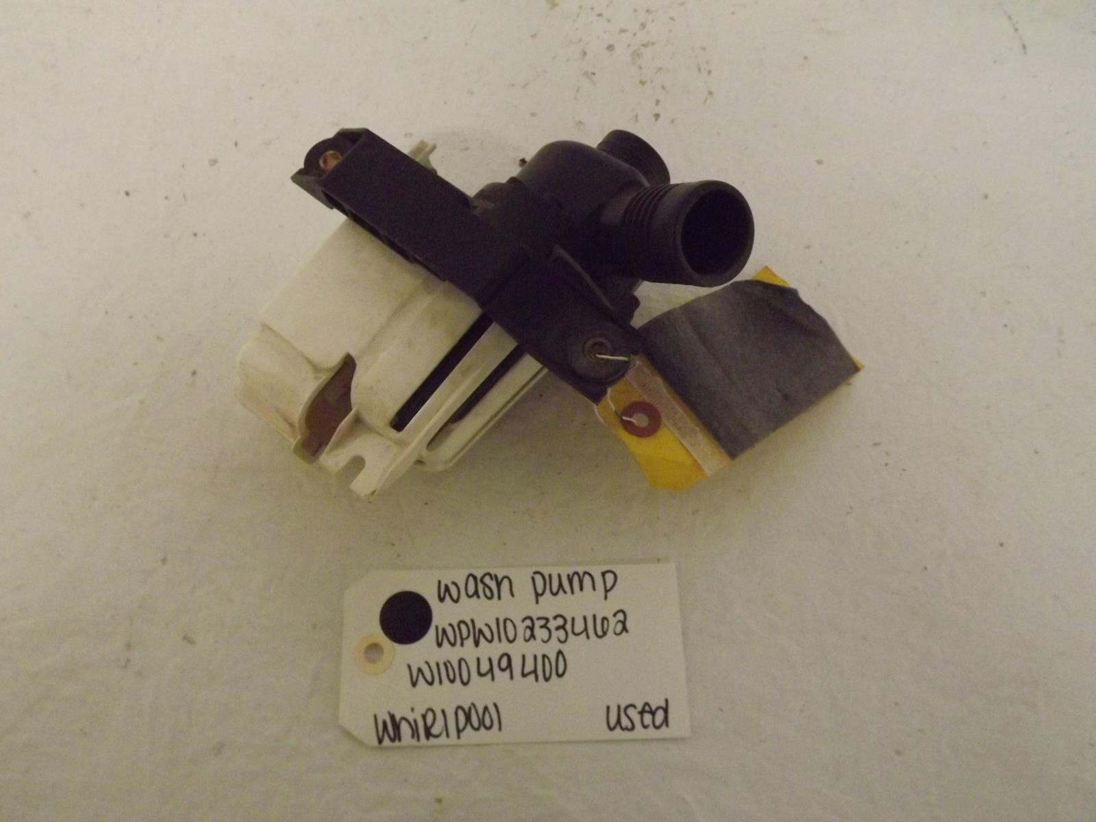 Whirlpool Washer WPW10233462 W10049400 Wash Pump Used Whirlpool Washer WPW10233462 W10049400 Wash Pump Used